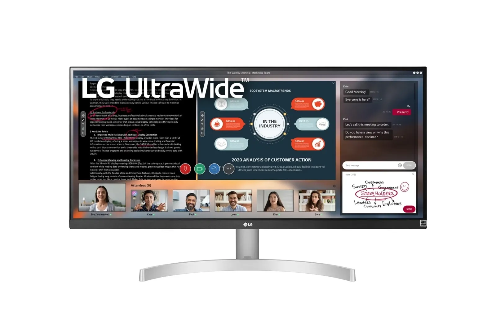 شاشة كبيرة بدقة UltraWide™ Full HD مقياس 29 بوصة (2560x1080)