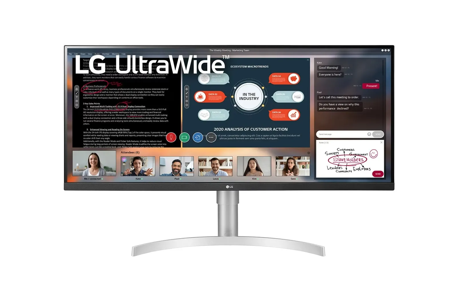 شاشة كبيرة بدقة UltraWide™ Full HD مقياس 34 بوصة (2560x1080)