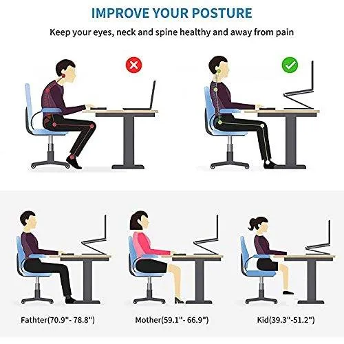 10 - 17" Laptop Stand for Table,Ergonomic Laptop Stand,Computer Riser