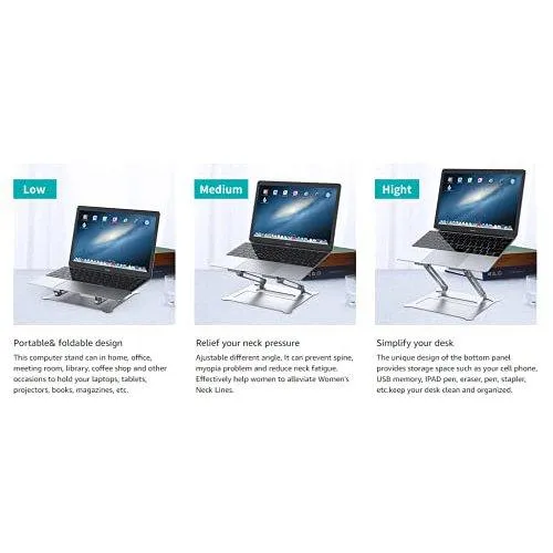 10 - 17" Laptop Stand for Table,Ergonomic Laptop Stand,Computer Riser