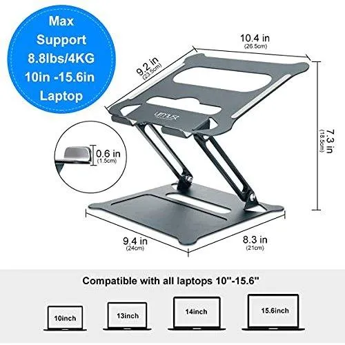10 - 17" Laptop Stand for Table,Ergonomic Laptop Stand,Computer Riser