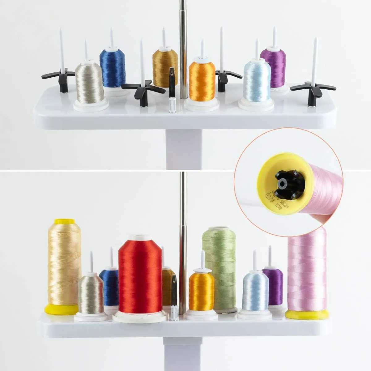 20 Spool Embroidery Thread Stand
