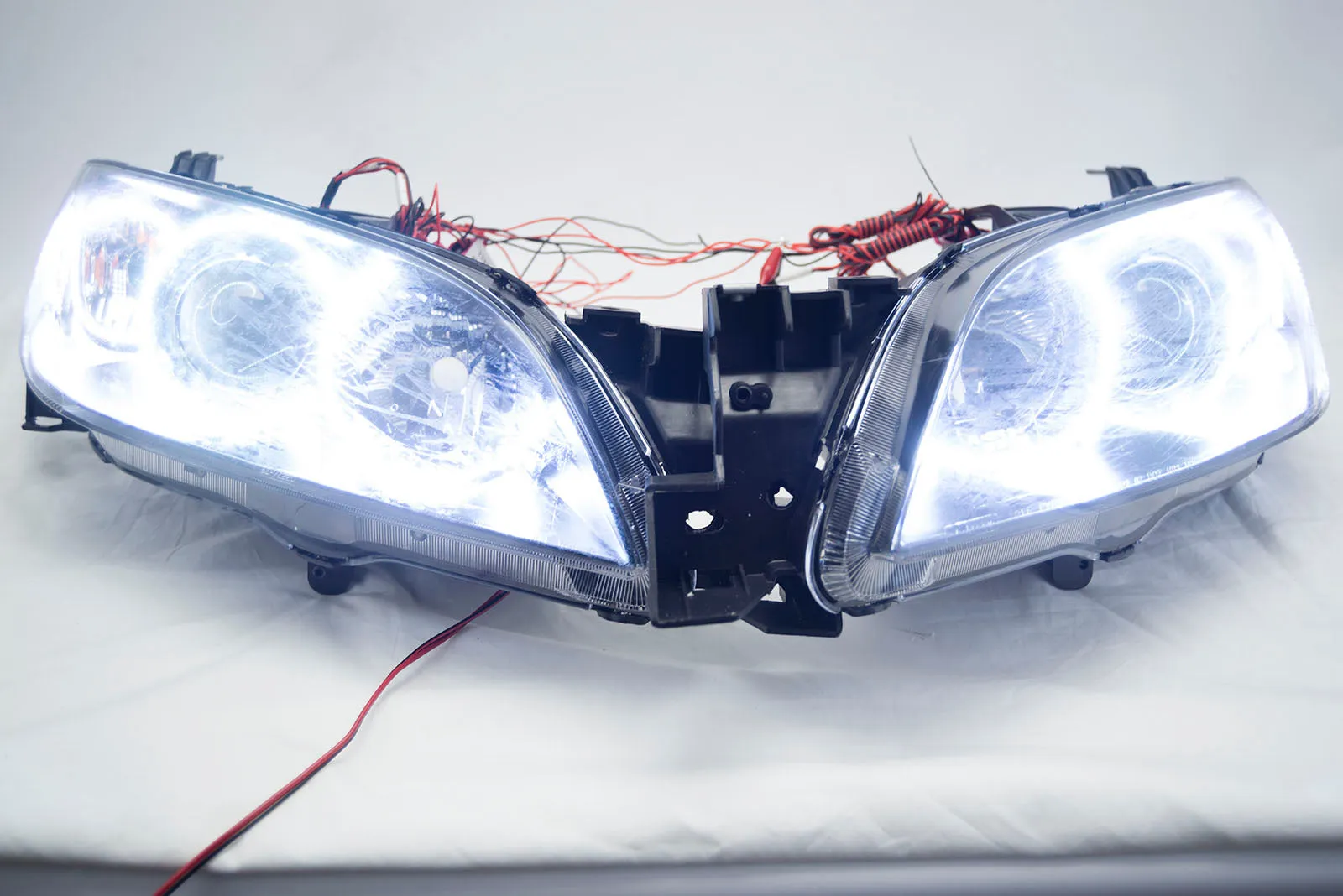 2004-2009 Mazda 3 4 Door Projector Headlights - ORACLE WHITE LED Halos