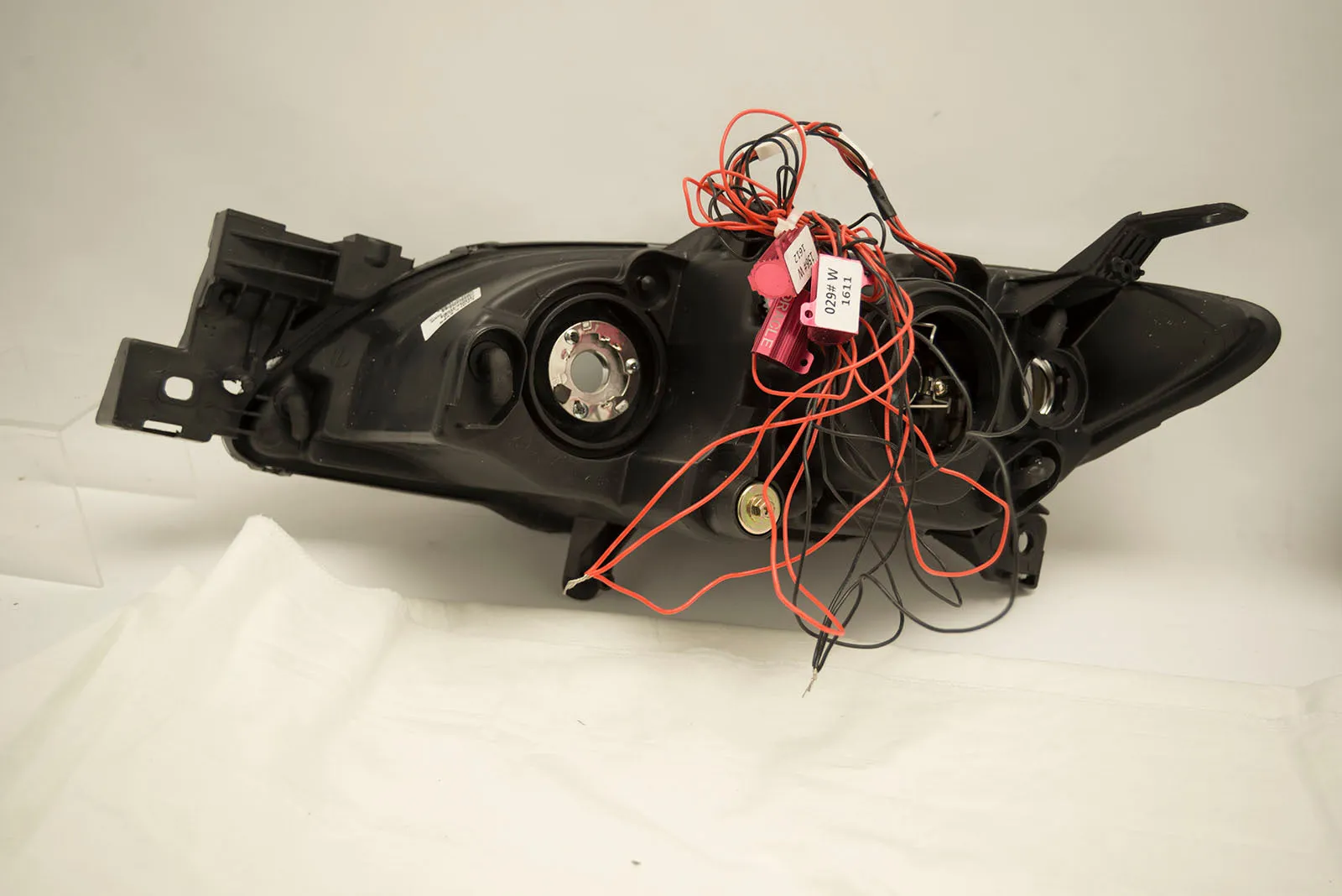 2004-2009 Mazda 3 4 Door Projector Headlights - ORACLE WHITE LED Halos