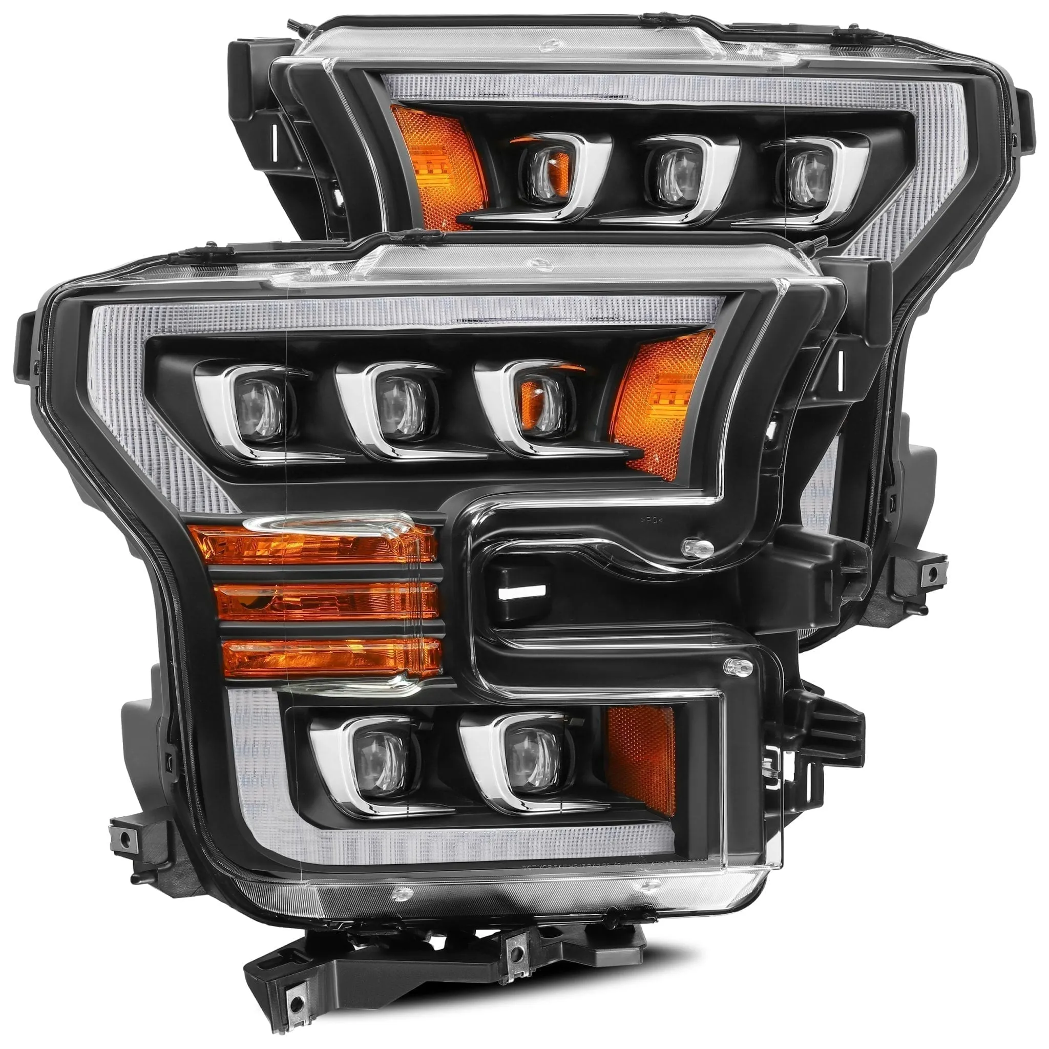 2015-2017 Ford F150 / 2017-20 F150 Raptor NOVA-Series LED Projector Headlights Black Alpha-Rex 880152