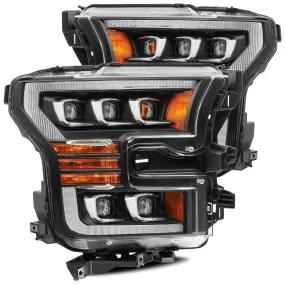 2015-2017 Ford F150 / 2017-20 F150 Raptor NOVA-Series LED Projector Headlights Black Alpha-Rex 880152
