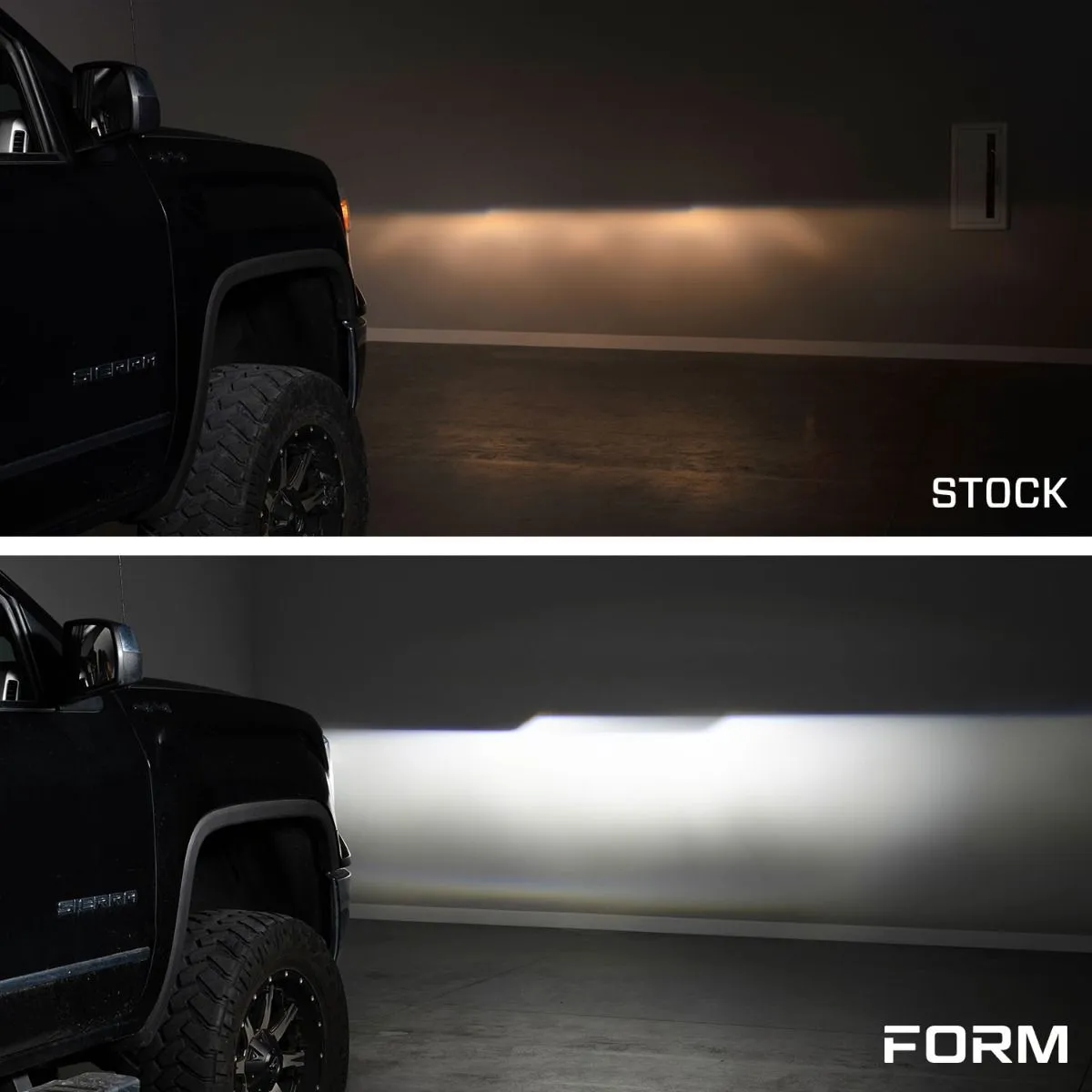 2015-2019 GMC Sierra 2500/3500 LED Projector Headlights (Amber DRL) (pair)