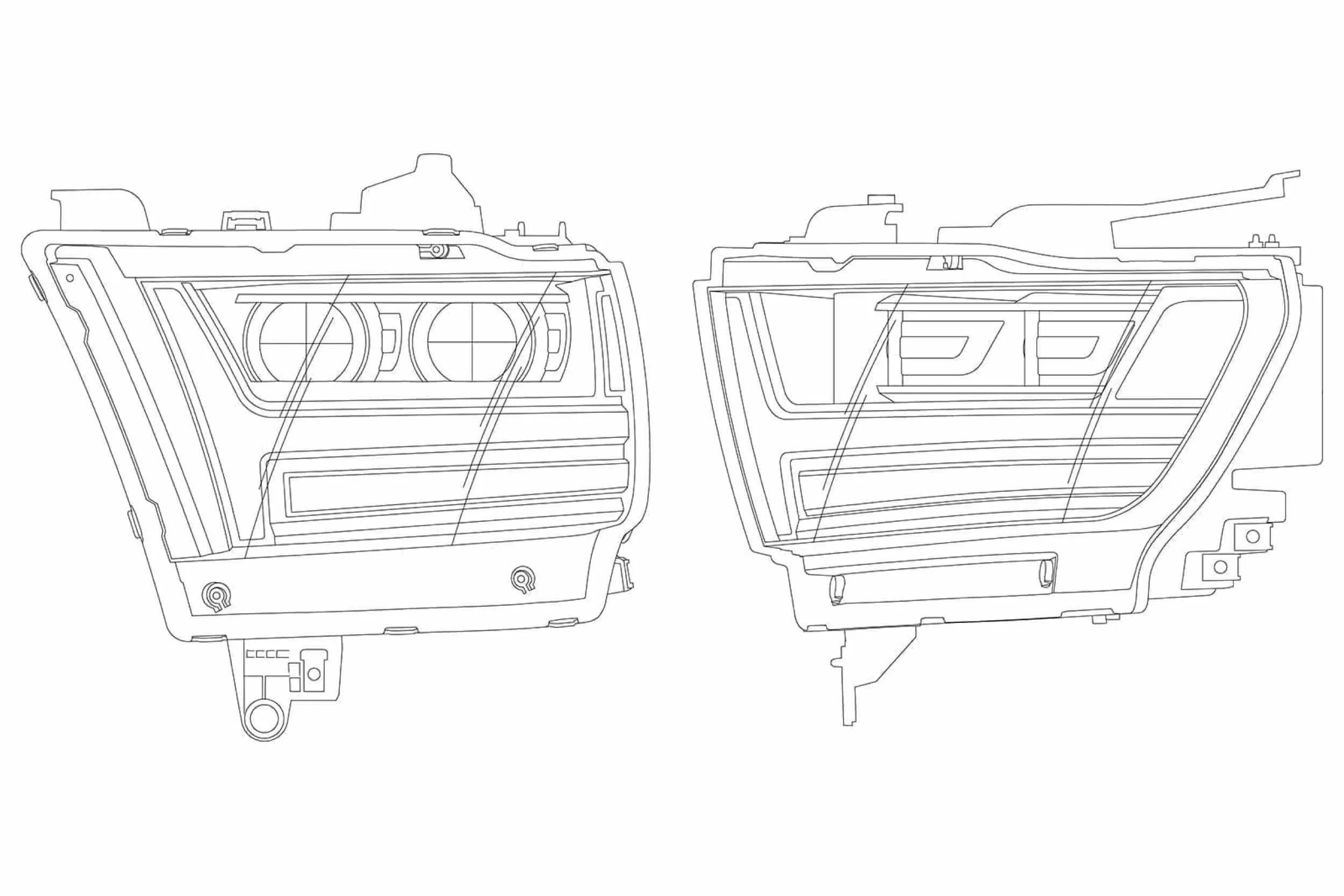 2019  Dodge Ram 1500 Luxx LED Headlights