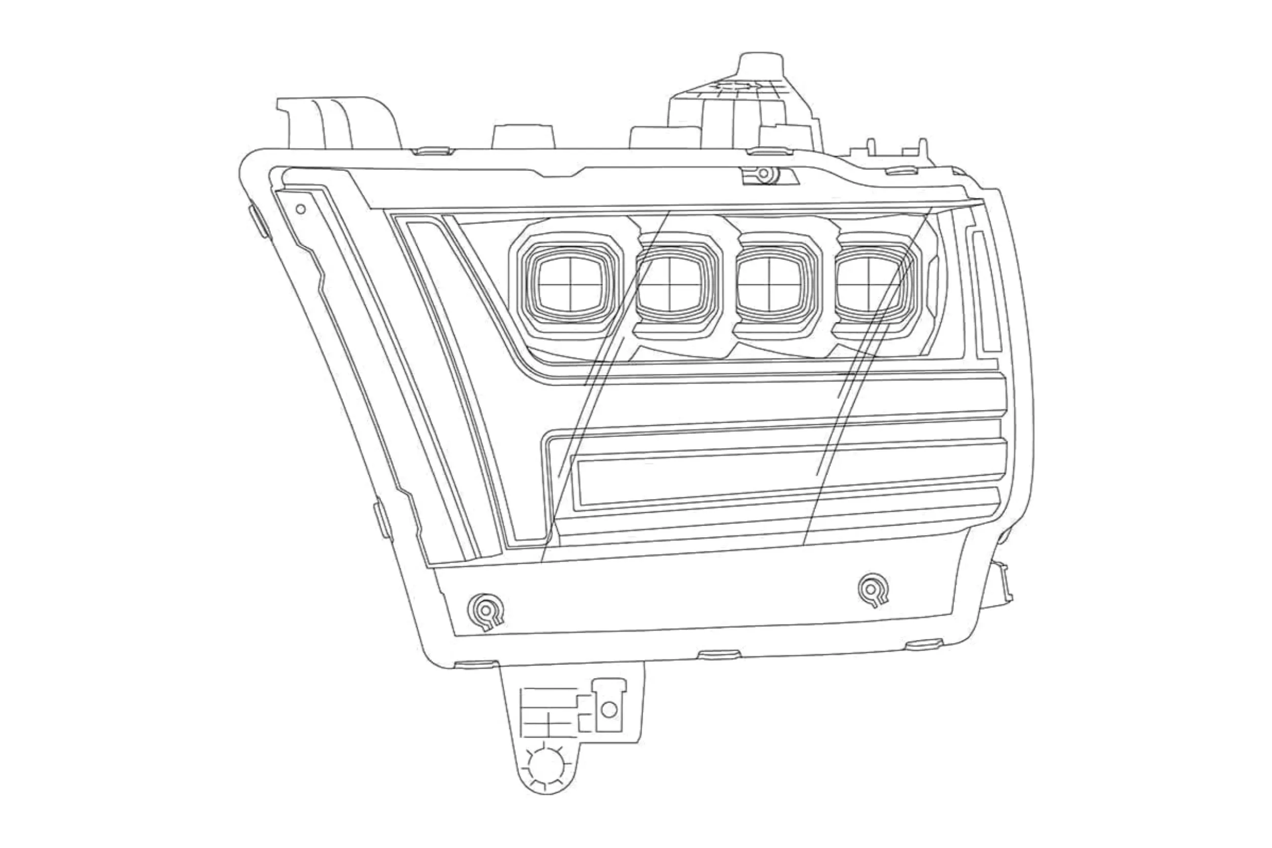 2019  Dodge Ram 1500 Nova LED Headlights