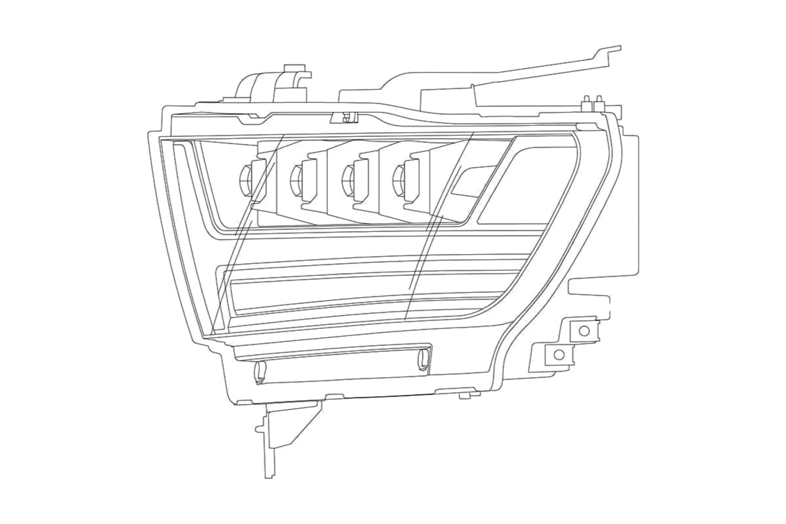 2019  Dodge Ram 1500 Nova LED Headlights