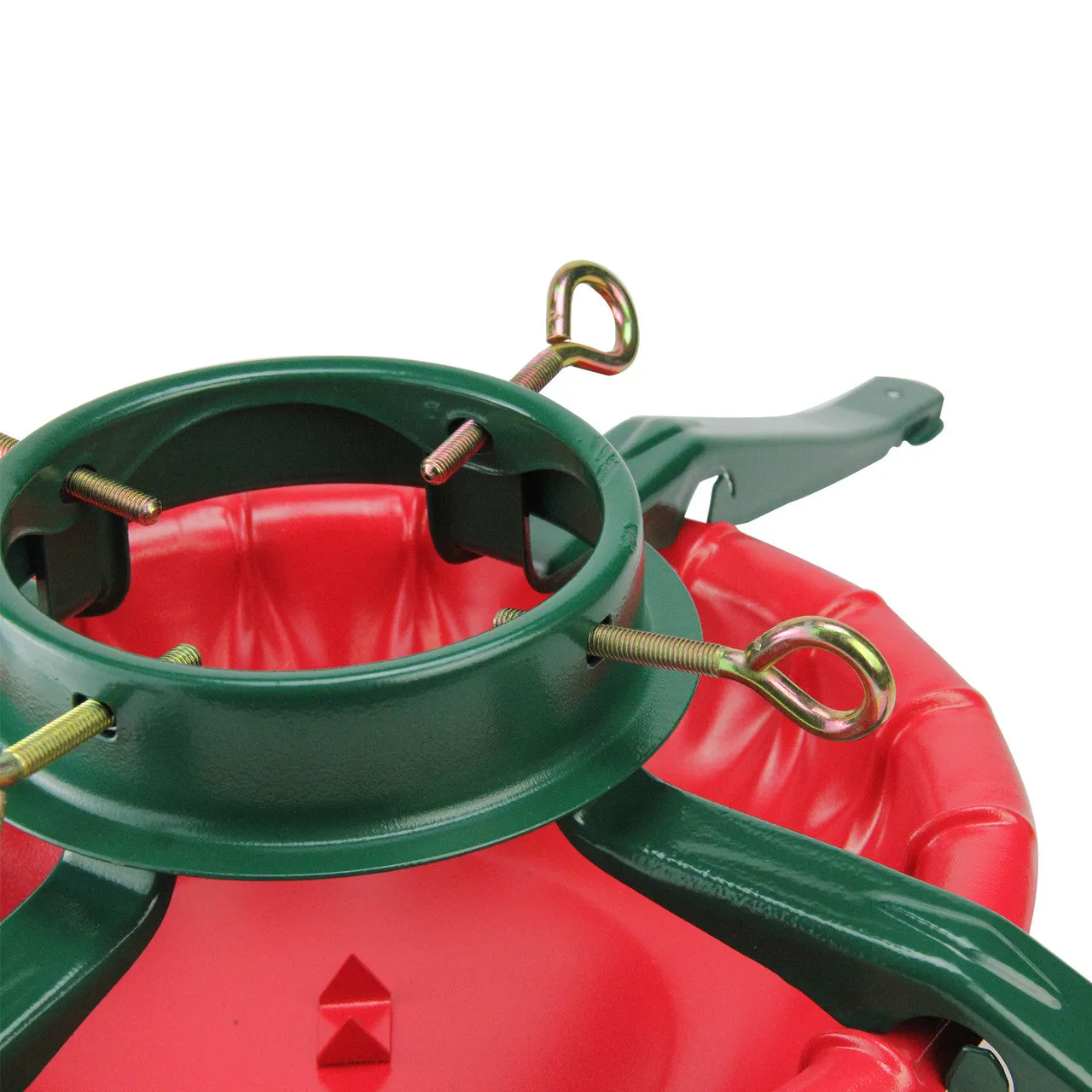 28' Green and Red Christmas Real Live Tree Stand