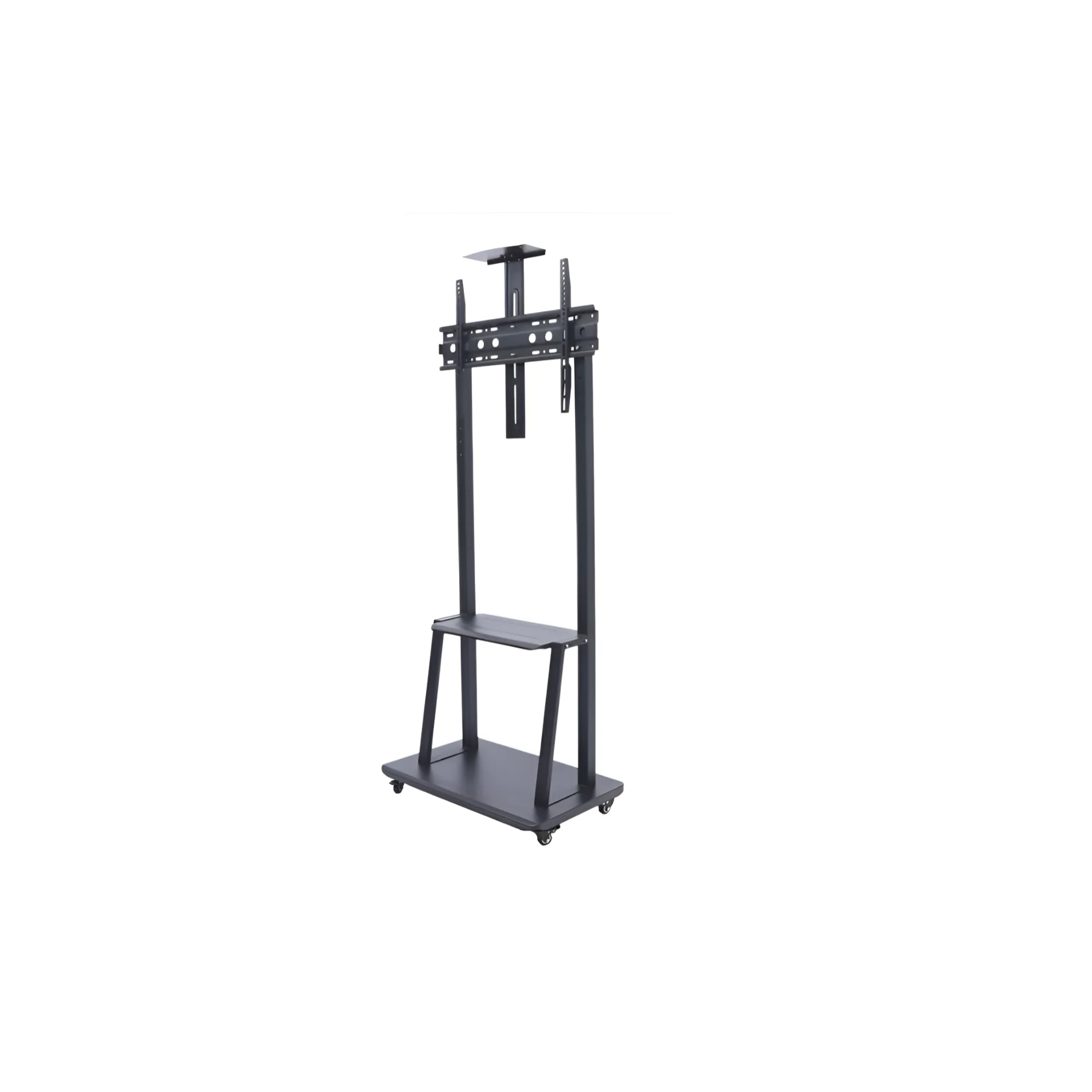 32''-75'' Flat Screen TV Stand on Wheels – Mobile, Adjustable Height Mount