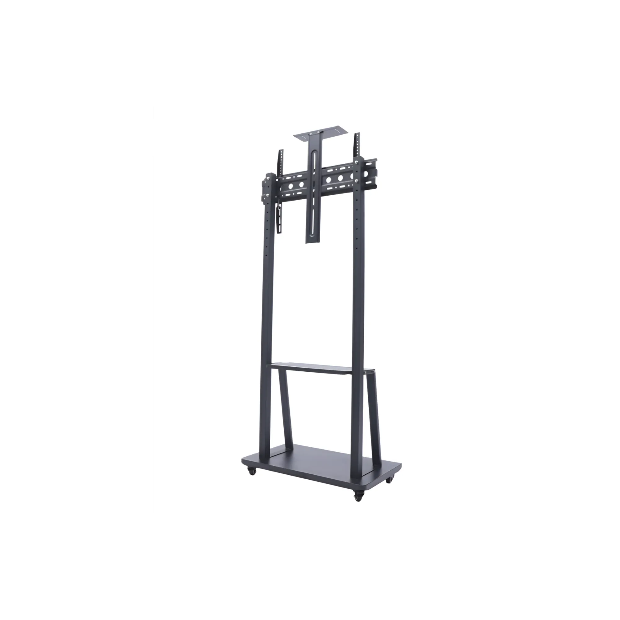 32''-75'' Flat Screen TV Stand on Wheels – Mobile, Adjustable Height Mount