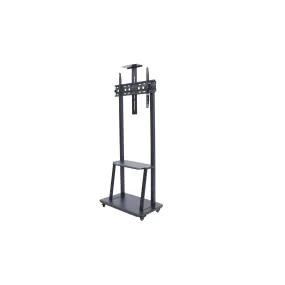 32''-75'' Flat Screen TV Stand on Wheels – Mobile, Adjustable Height Mount