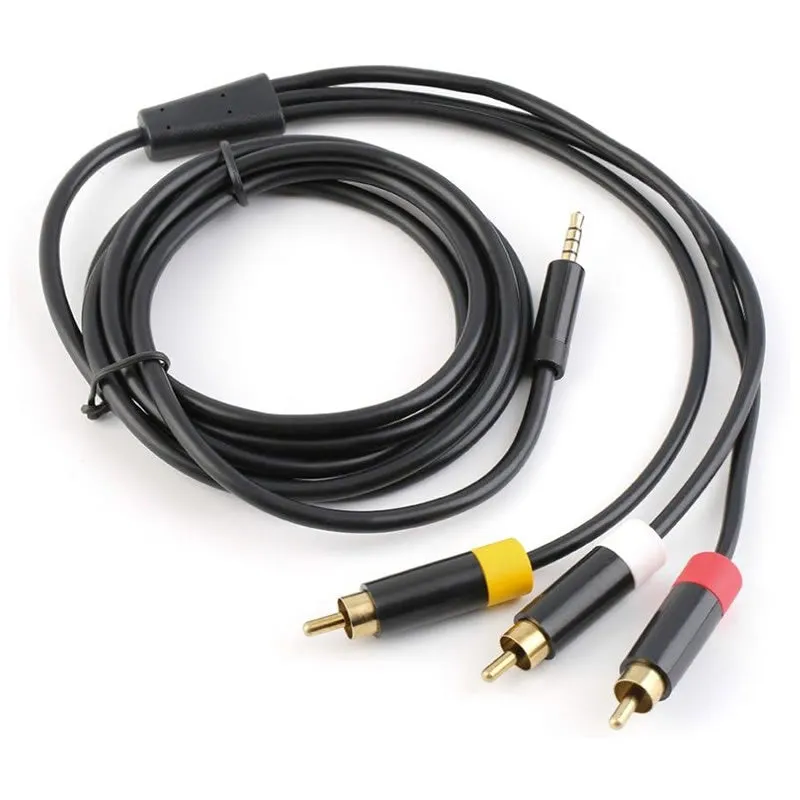 3.5Mm Jack To 3 Rca Male Plug Stereo Audio Video Cable Ab-S055
