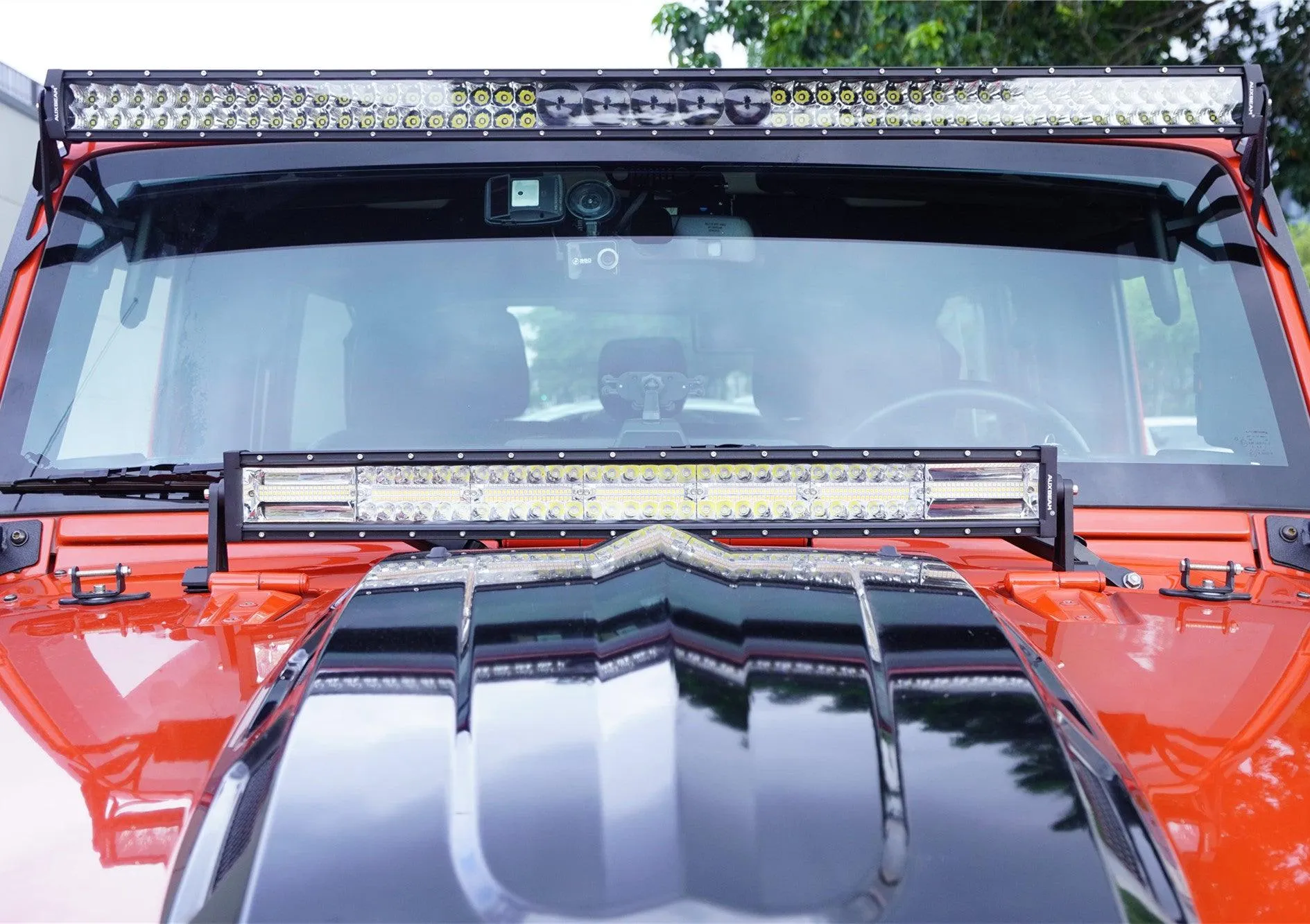 52" 5D-PRO Light Bar&Windshield Mounting Brackets For Jeep Wrangler JK 2007~2017