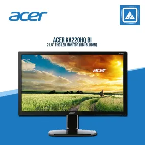 ACER KA220HQ BI 21.5" FHD LED MONITOR (DB15, HDMI)