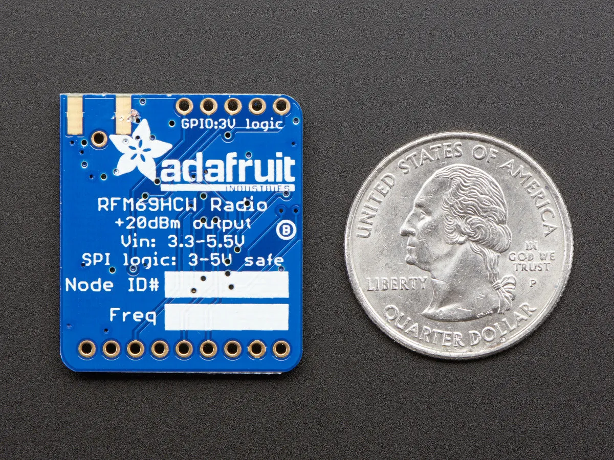 Adafruit RFM69HCW Transceiver Radio Breakout - 433 MHz - RadioFruit