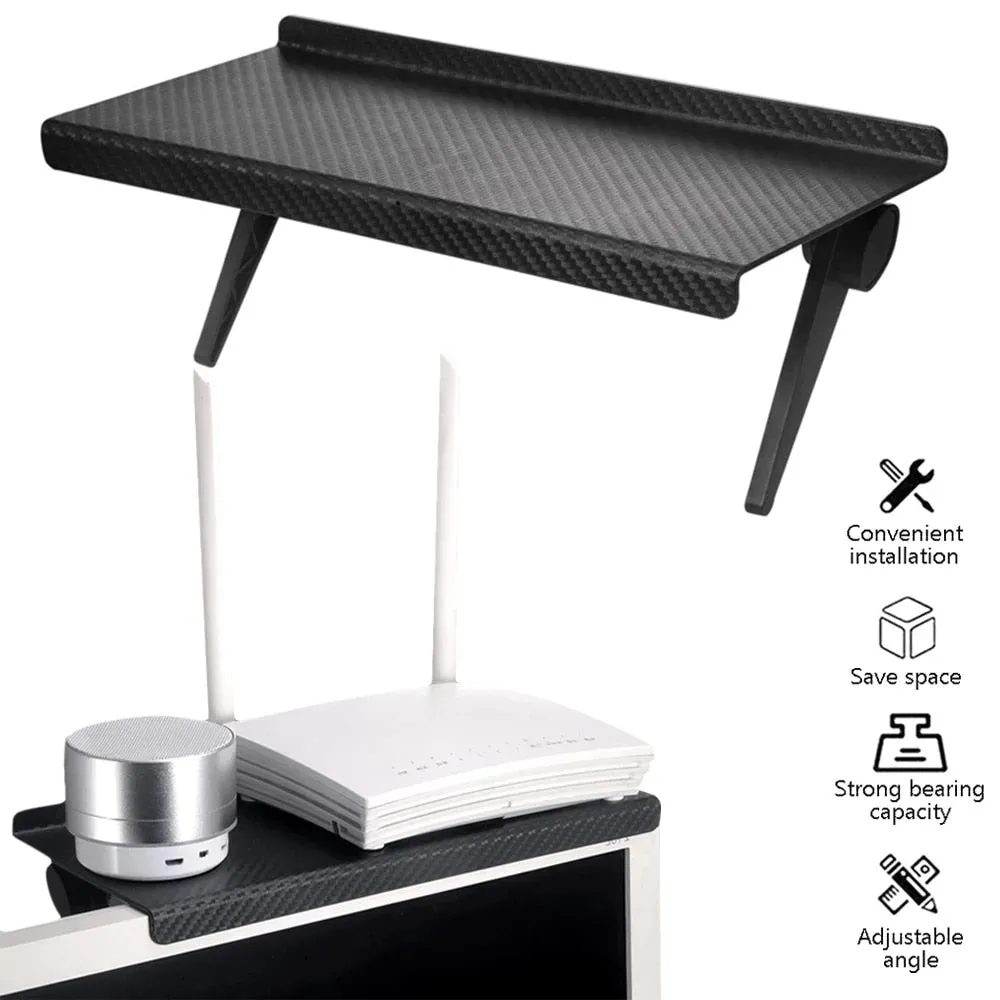 Adjustable TV Screen Top Shelf Rack