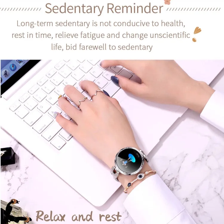 AK15 Fashion Smart Female Bracelet, 1.08 inch Color LCD Screen, IP67 Waterproof, Support Heart Rate Monitoring / Sleep Monitoring / Remote Photography (Rose Gold)