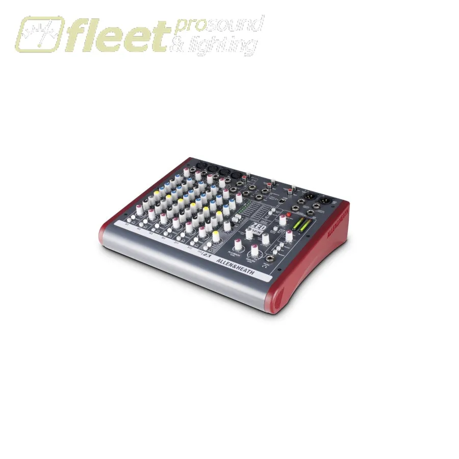 Allen & Heath ZED-10FX Multipurpose Mixer with FX for Live Sound and Recording
