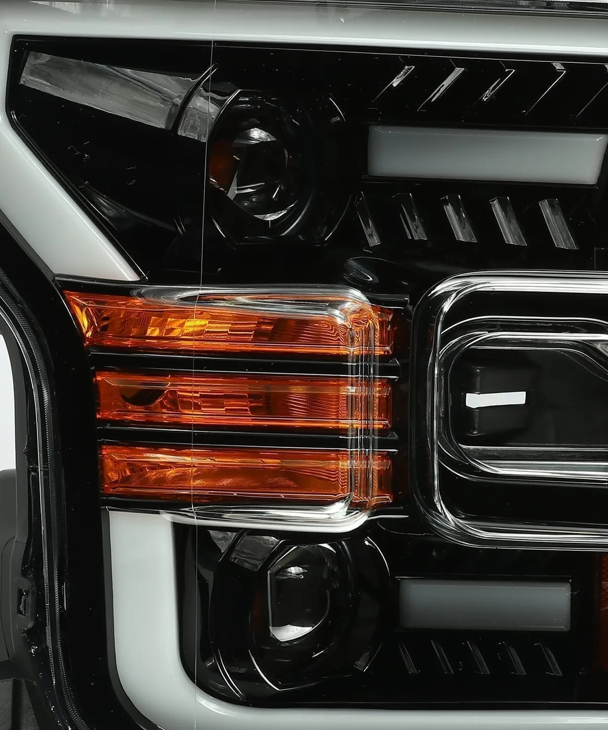 Alpharex LUXX-Series LED Projector Headlights Jet Black For Raptor (2017-2020)