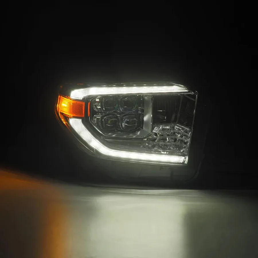 AlphaRex MK II NOVA-Series LED Projector Headlights Chrome | 2021-2014 Toyota Tundra