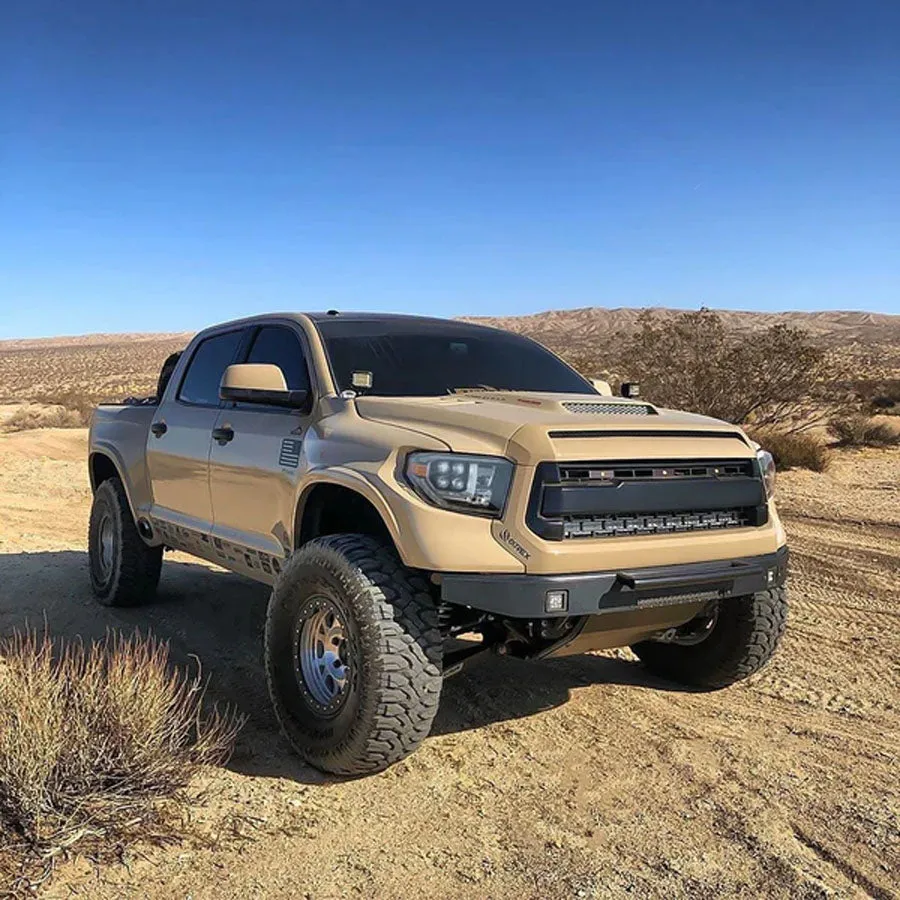 AlphaRex MK II NOVA-Series LED Projector Headlights Chrome | 2021-2014 Toyota Tundra