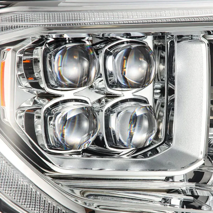 AlphaRex MK II NOVA-Series LED Projector Headlights Chrome | 2021-2014 Toyota Tundra