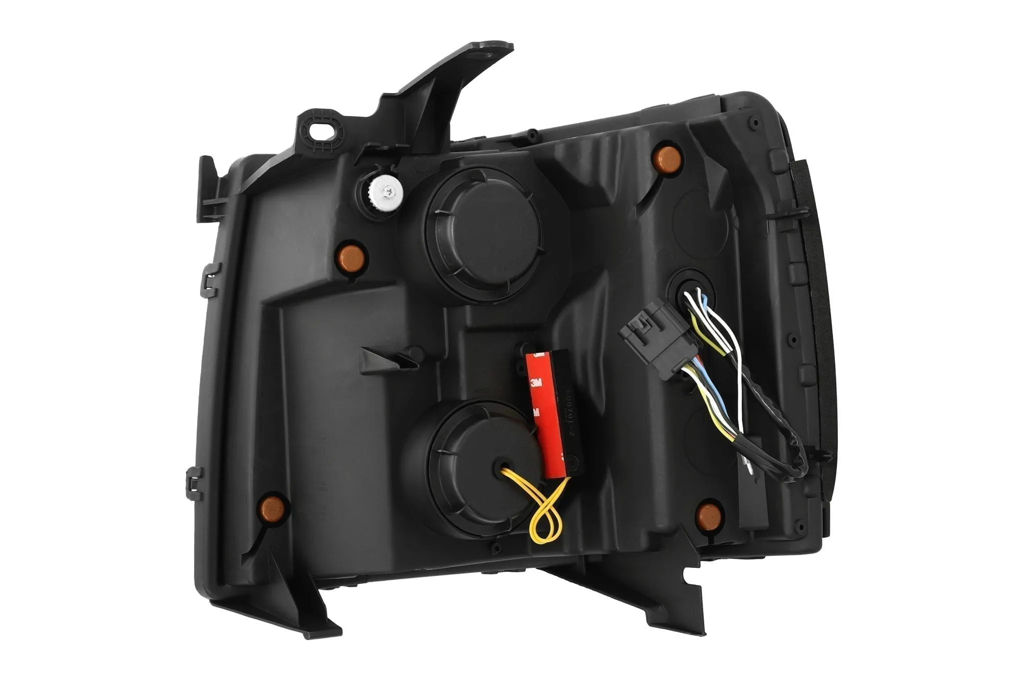 Alpharex Nova-Series LED Projector Headlights Black For Silverado (2007-2013)