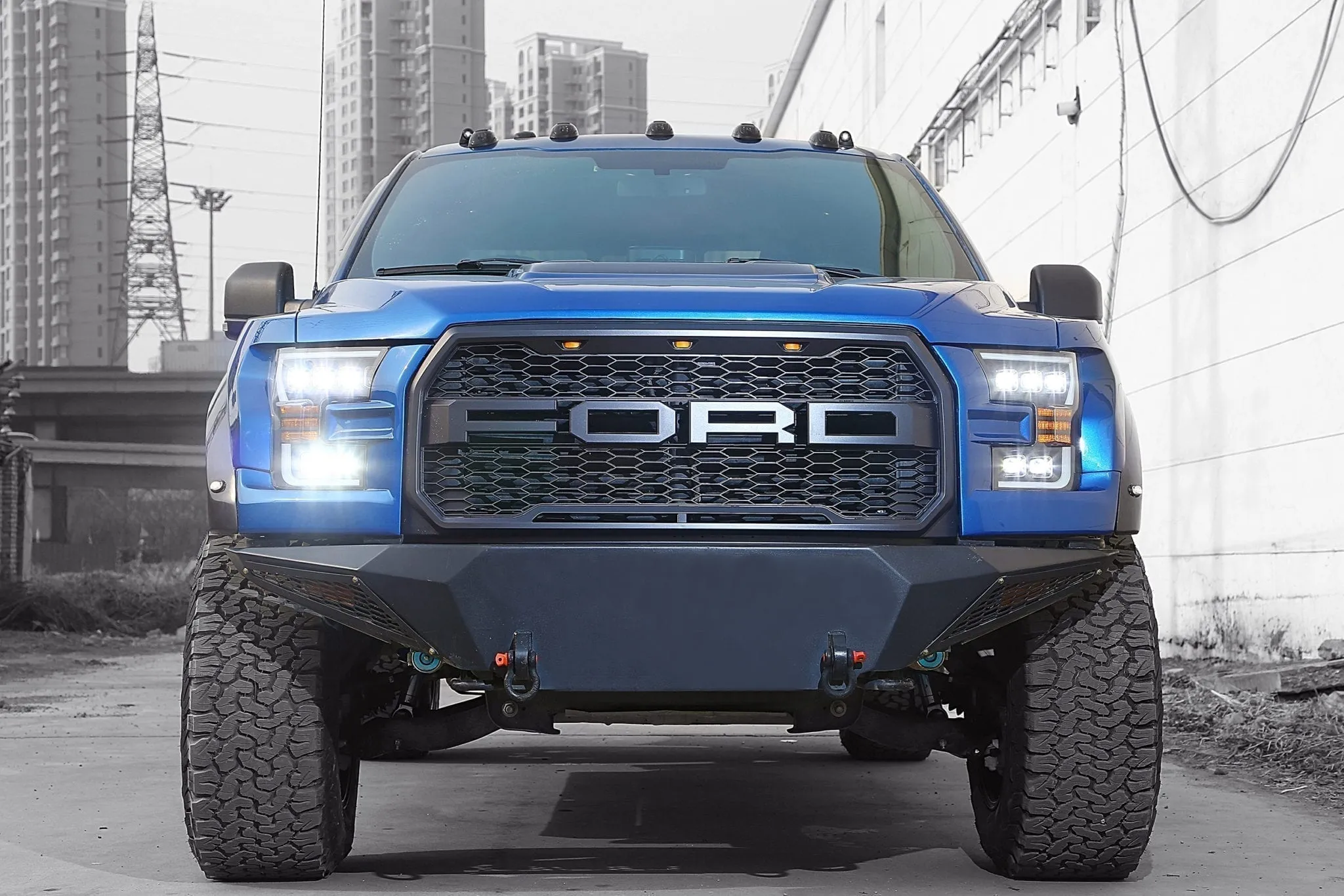 Alpharex NOVA-Series LED Projector Headlights Chrome For Raptor (2017-2020)