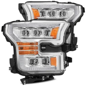 Alpharex NOVA-Series LED Projector Headlights Chrome For Raptor (2017-2020)