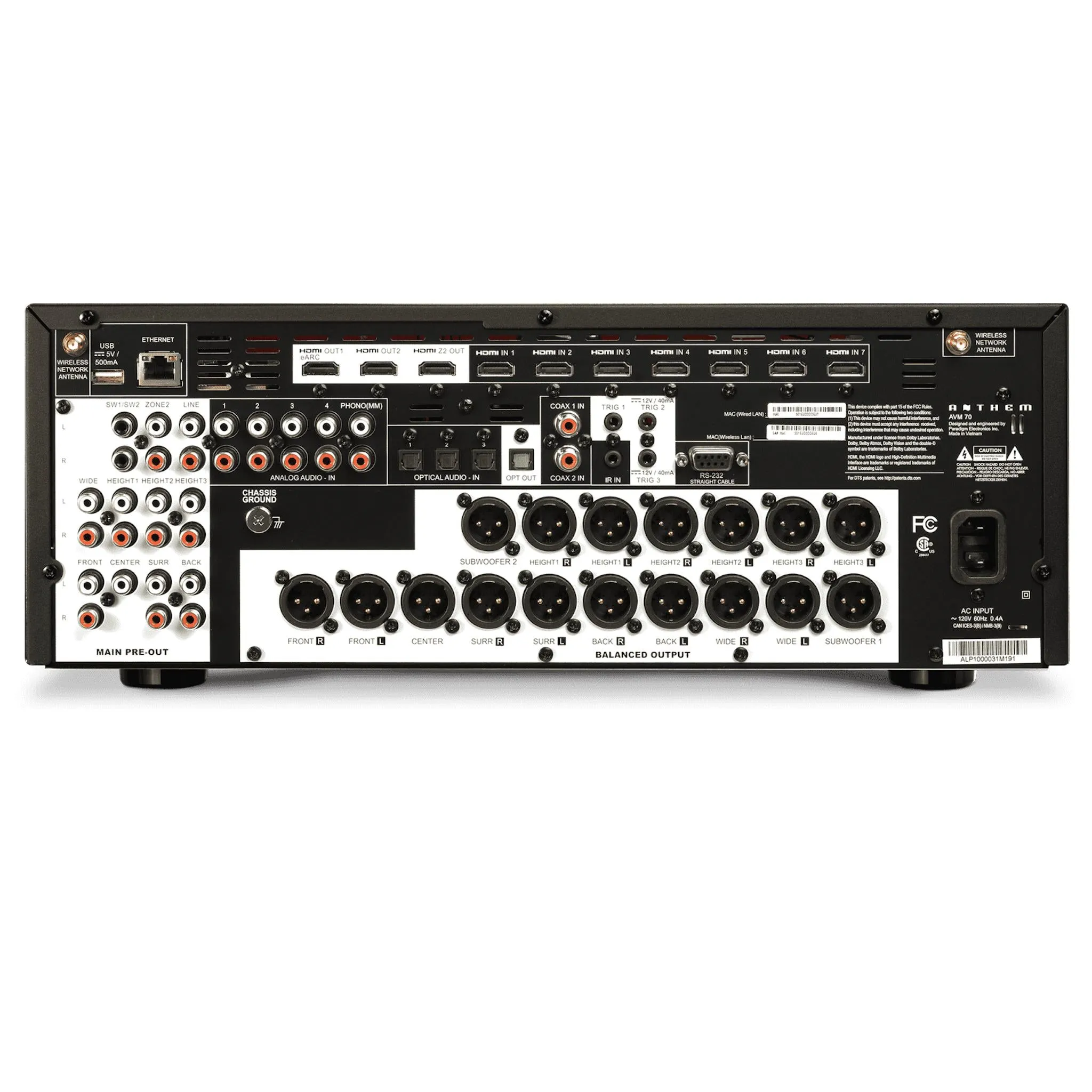 Anthem AVM 70 - 15.2 8K A/V Pre-Amplifier/Processor