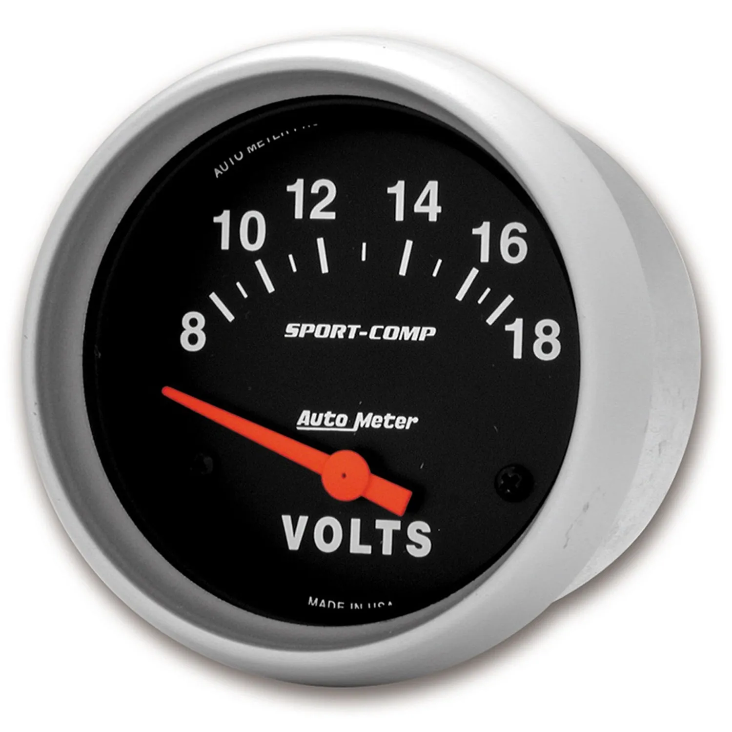 AutoMeter 3592 GAUGE; VOLTMETER; 2 5/8in.; 18V; ELECTRIC; SPORT-COMP