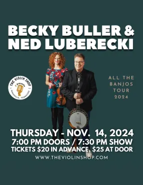 BECKY BULLER & NED LUBERECKI TICKET