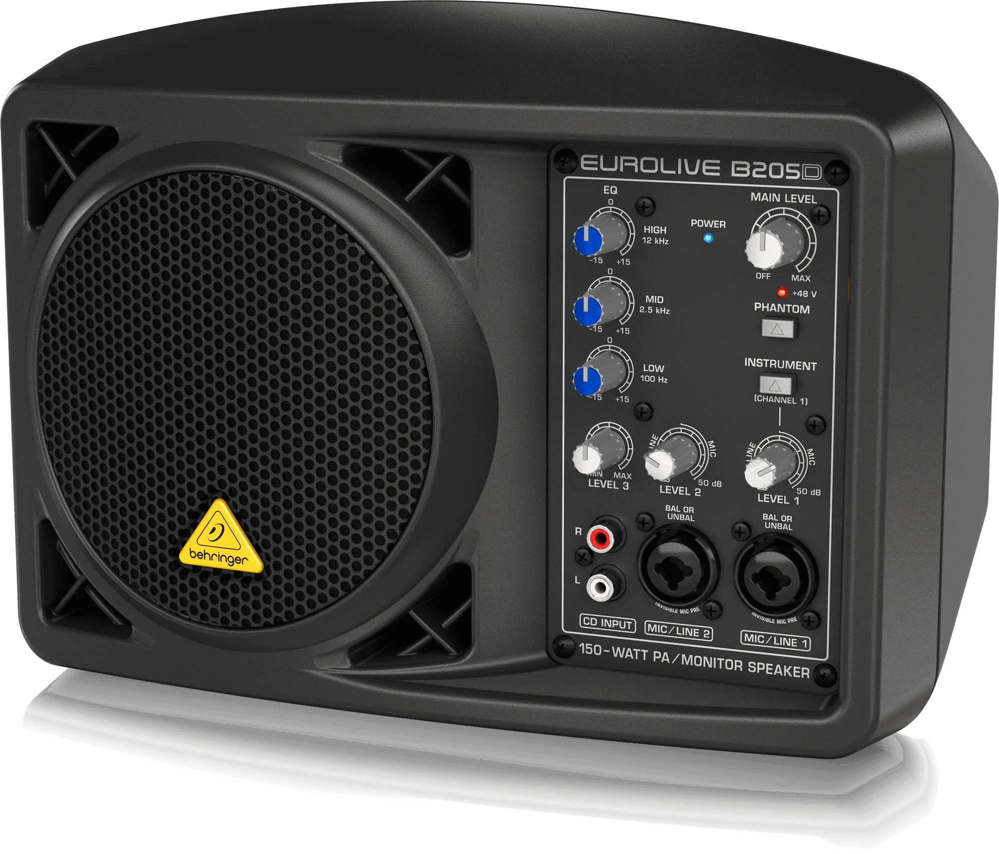 Behringer B205D Ultra-Compact 150 Watt PA/Monitor Speaker System