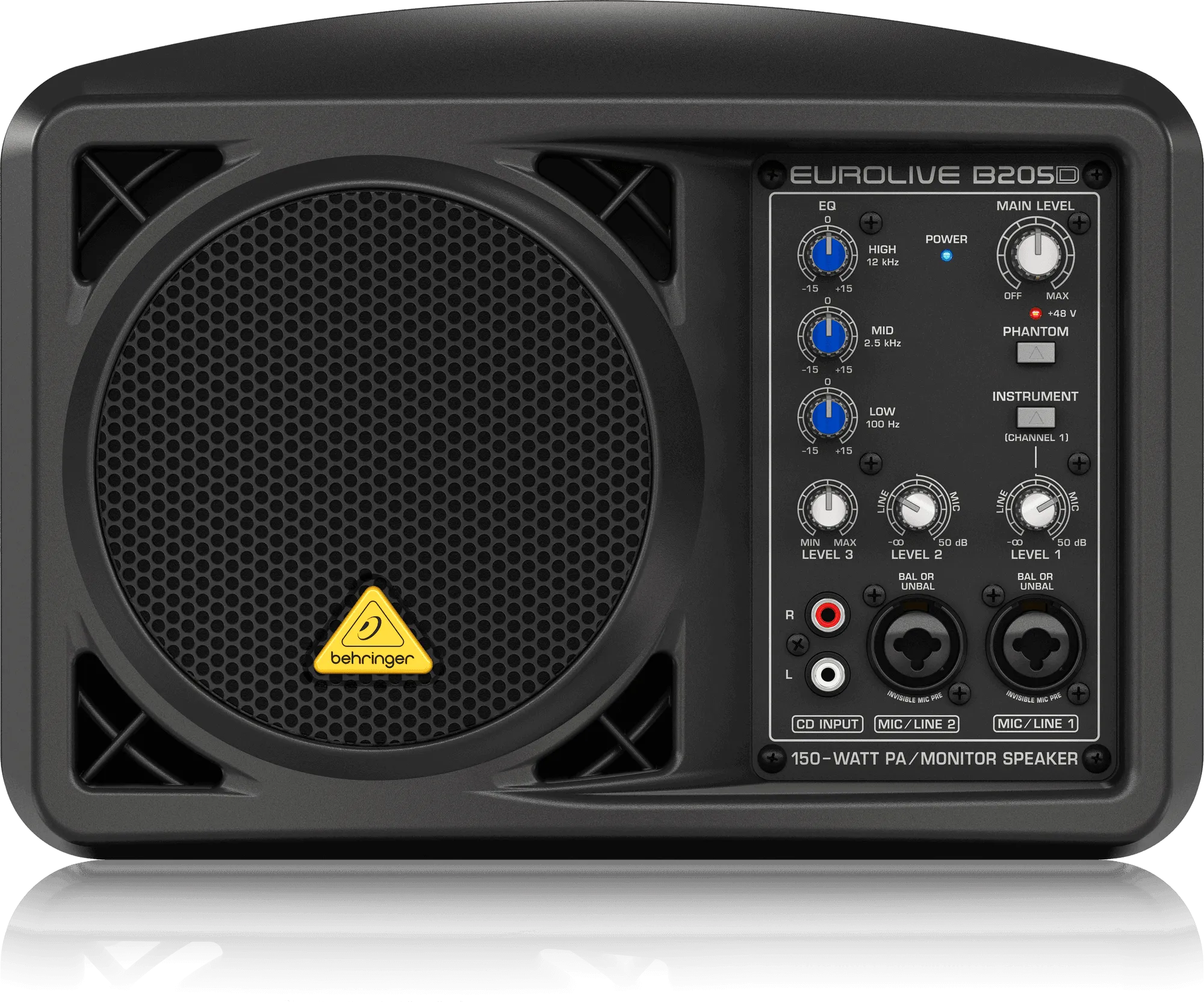 Behringer B205D Ultra-Compact 150 Watt PA/Monitor Speaker System