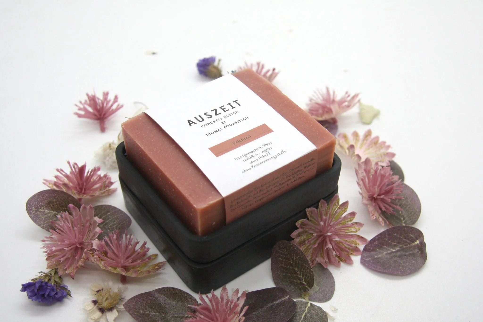 Black Concrete Soap Stand w/ Vegan Soap