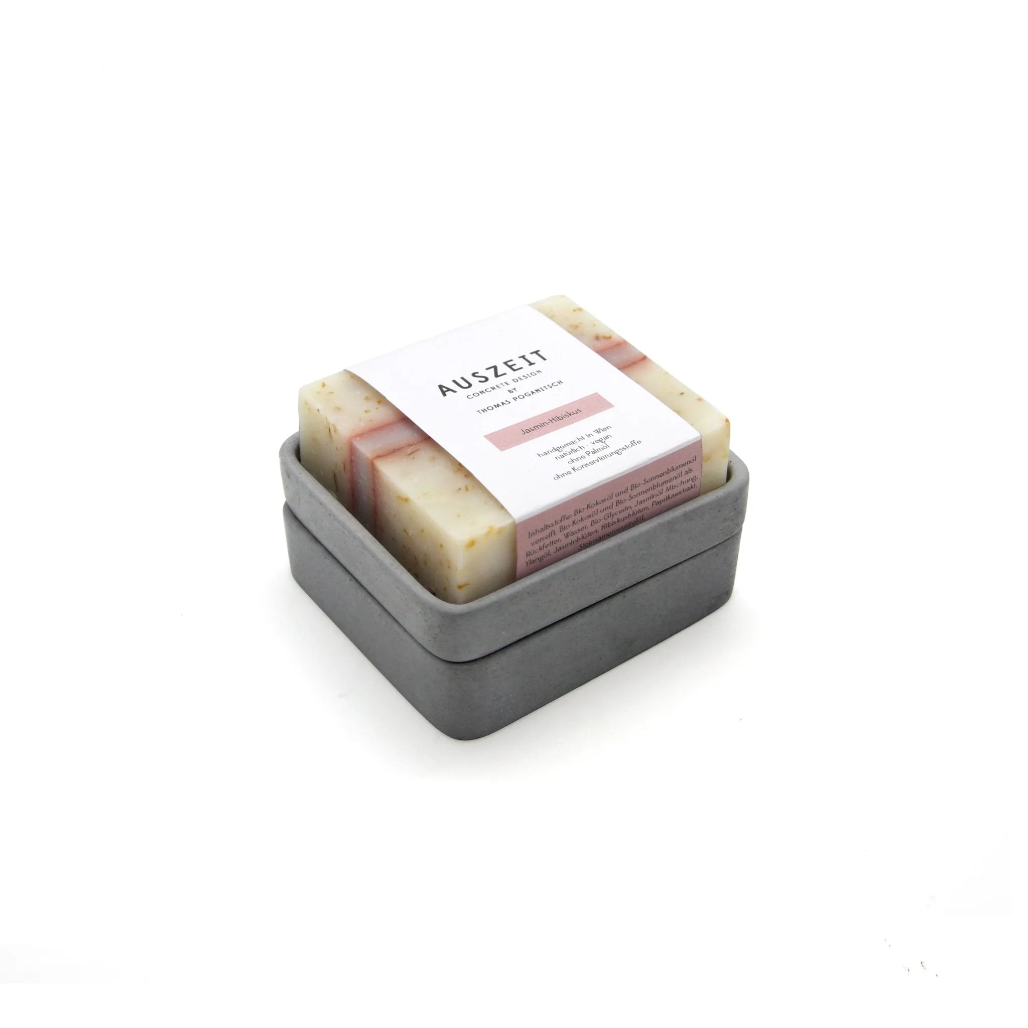 Black Concrete Soap Stand w/ Vegan Soap