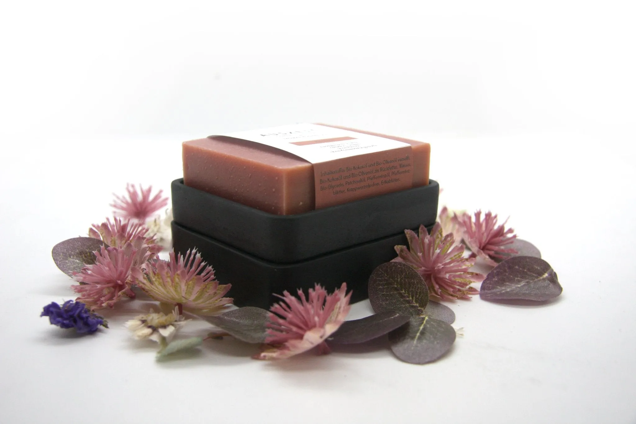 Black Concrete Soap Stand w/ Vegan Soap