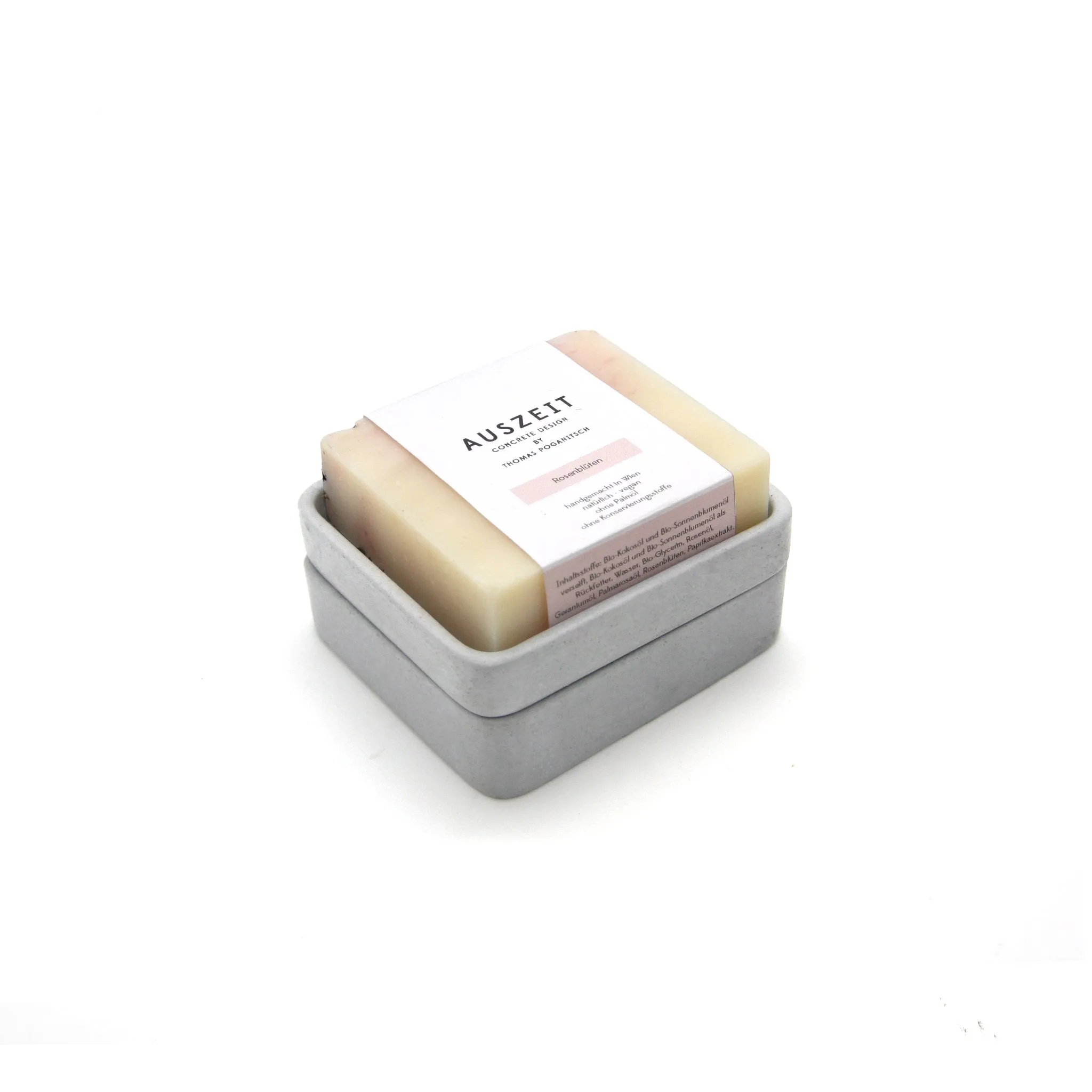 Black Concrete Soap Stand w/ Vegan Soap