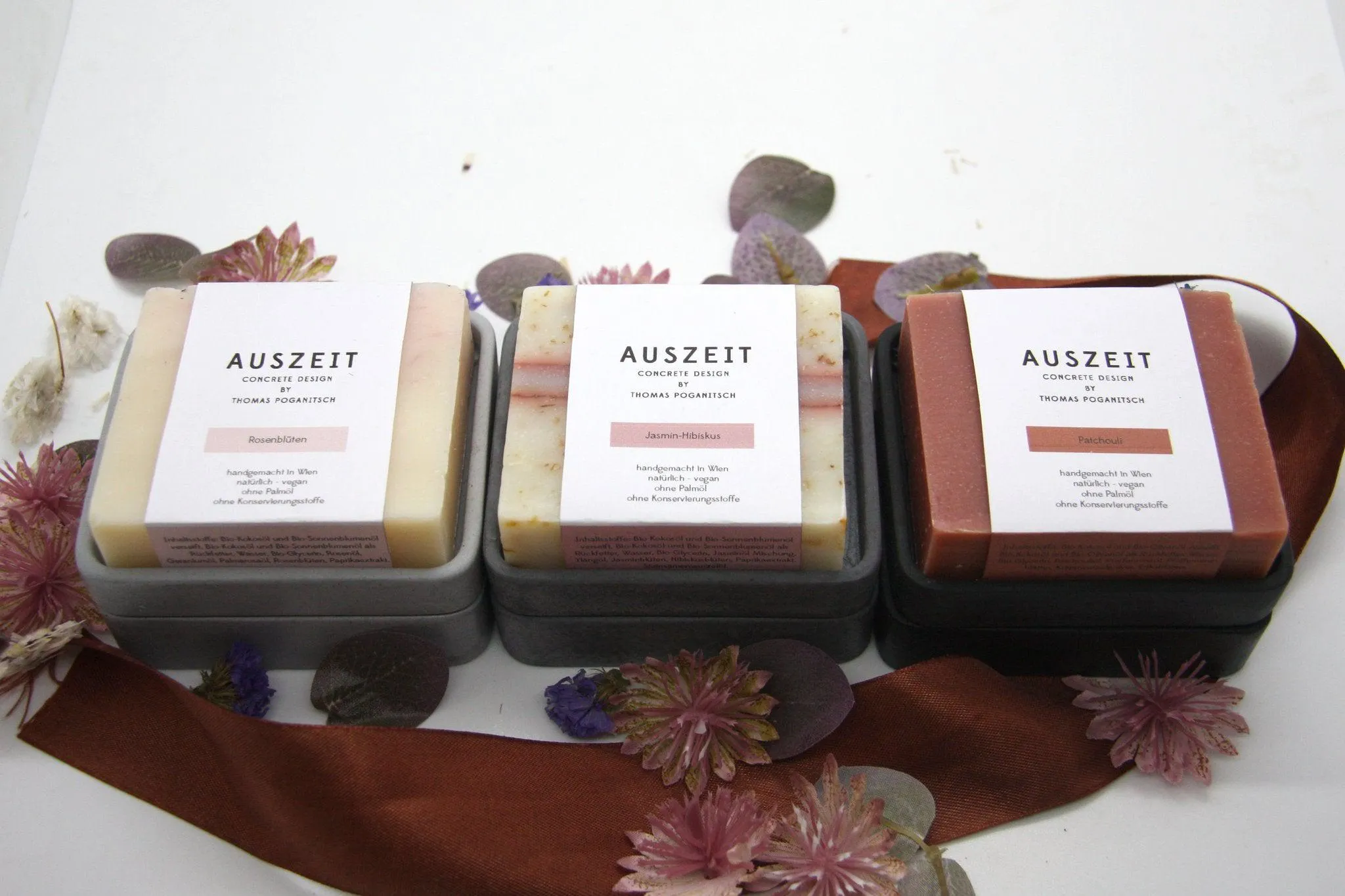 Black Concrete Soap Stand w/ Vegan Soap