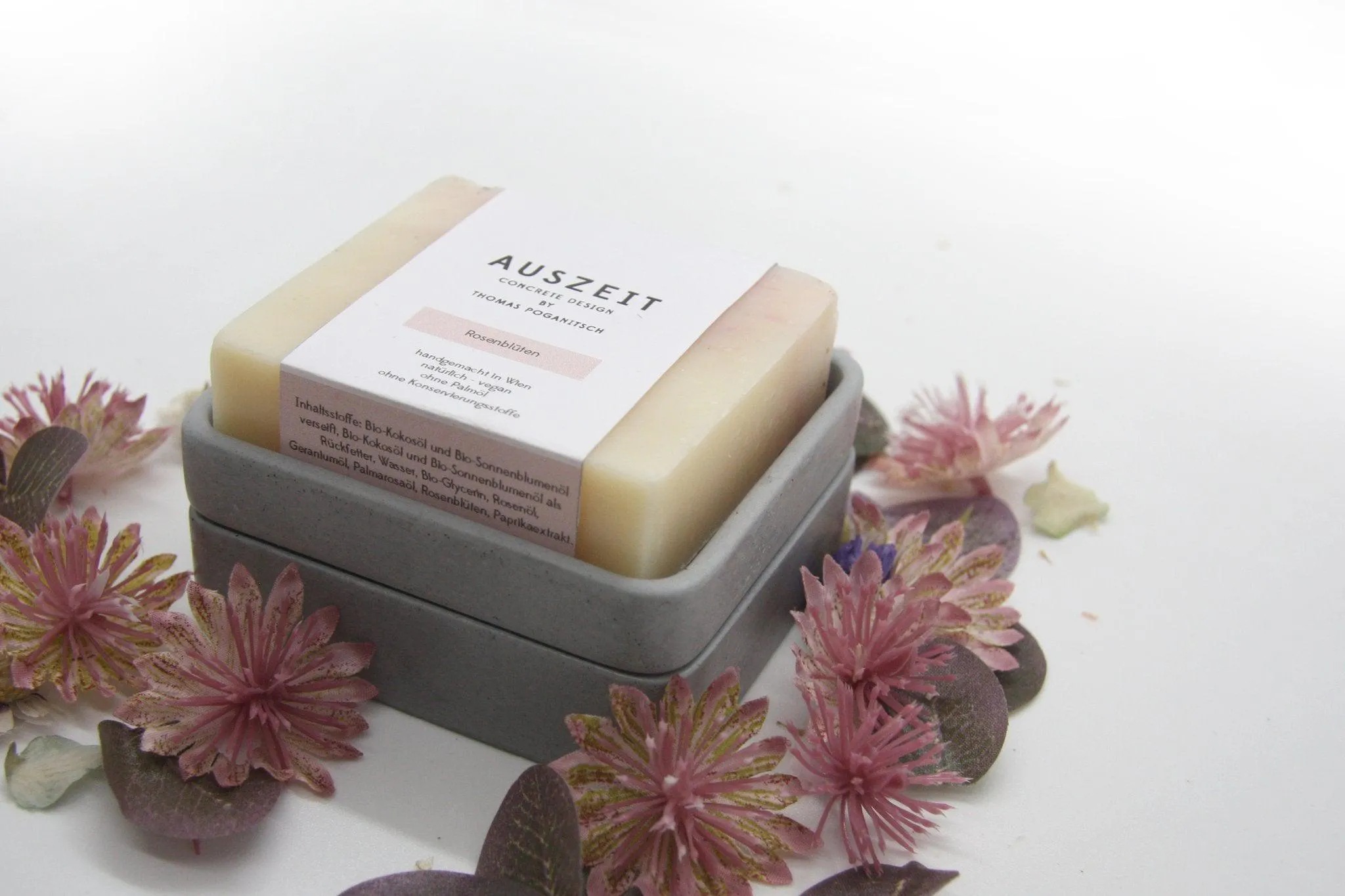 Black Concrete Soap Stand w/ Vegan Soap
