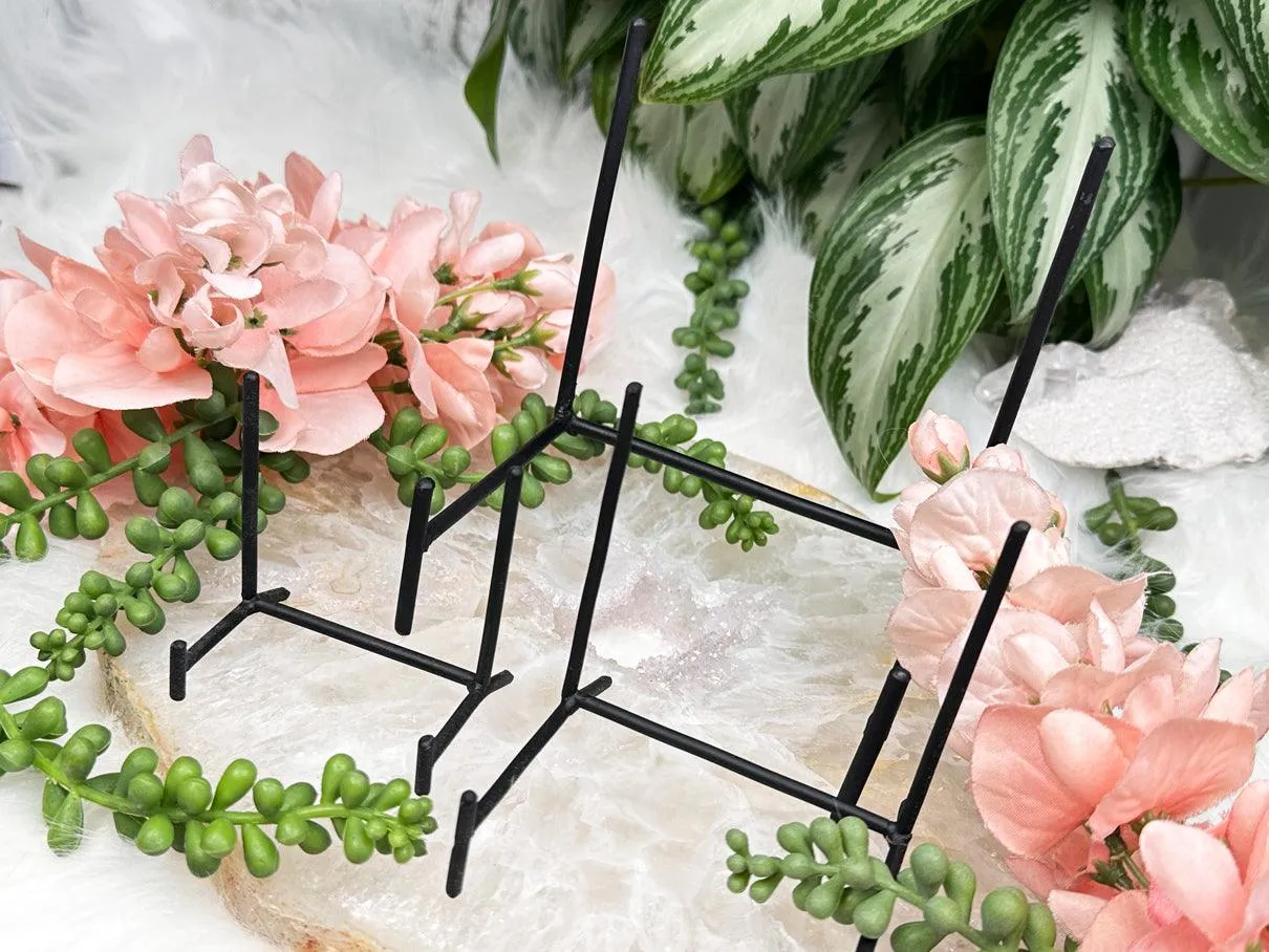 Black Metal Stand for Crystals