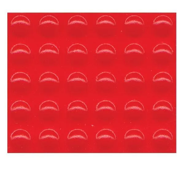 Bump Dots - Small Round Orange-Red 30-pk