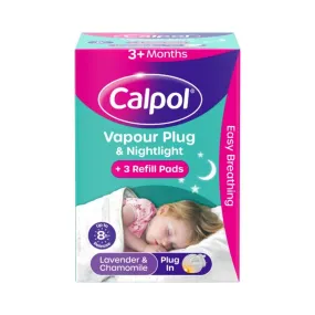 Calpol Vapour Plug Lavender & Chamomile Nightlight 3 pcs