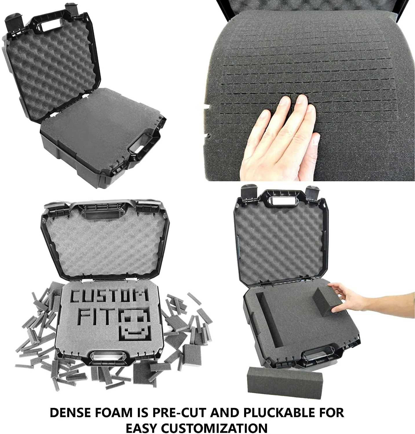 CASEMATIX Projector Travel Case with Hard Shell Outer & Foam Interior Compatible with Select Epson VS240, VS345, VS340 3LCD, XGA, SVGA & 3D Projectors