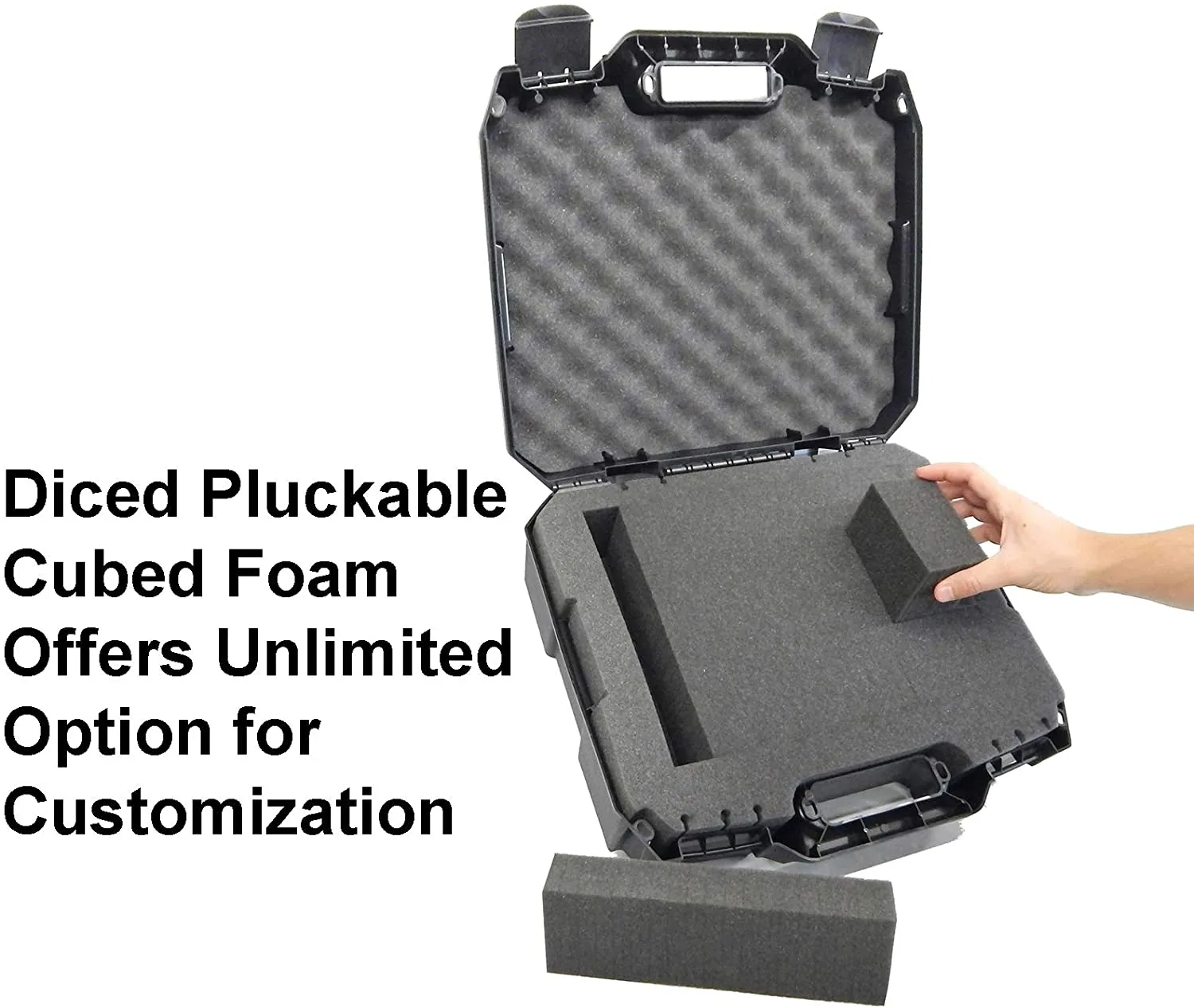 CASEMATIX Projector Travel Case with Hard Shell Outer & Foam Interior Compatible with Select Epson VS240, VS345, VS340 3LCD, XGA, SVGA & 3D Projectors