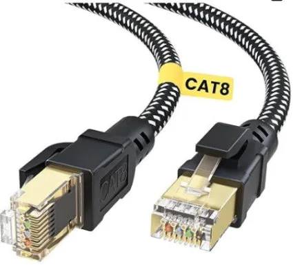 Cat 8 Ethernet High Speed 40Gbps Braided Network Cable