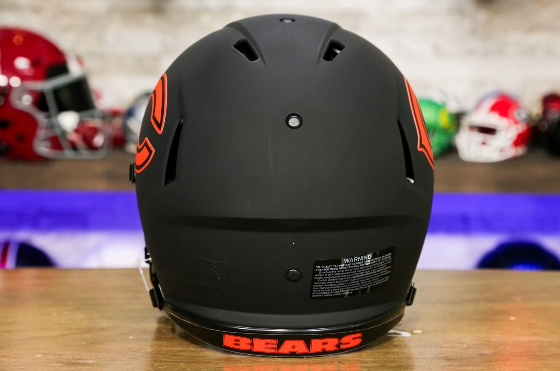 Chicago Bears Riddell Speed Authentic Helmet - Eclipse